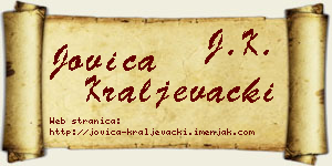 Jovica Kraljevački vizit kartica